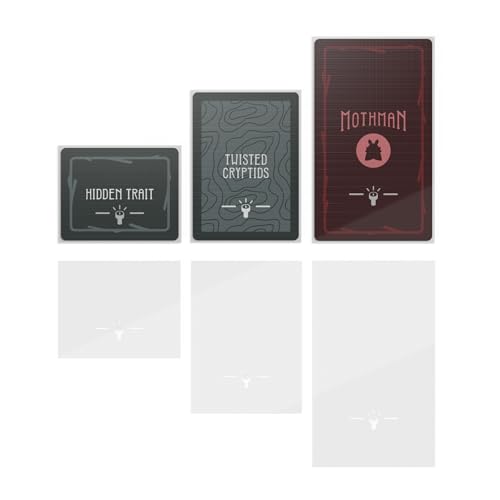 Unstable Games Twisted Cryptids Clear Card Sleeves - Pack Includes 3 Different Sizes - from The Creators of Unstable Unicorns - color: Twisted Cryptids Card Sleeves
