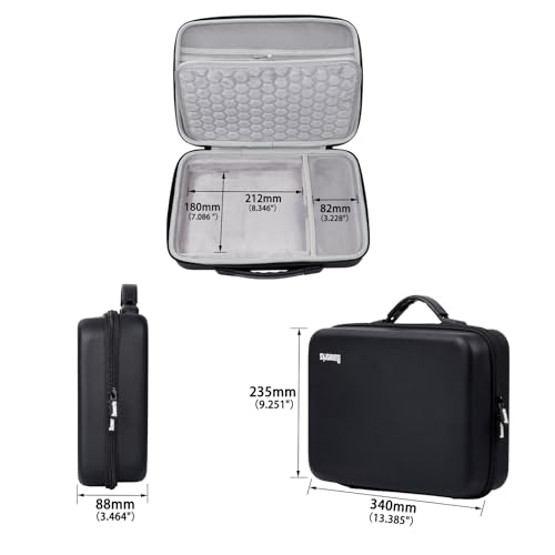 Banworks PU Hardshell Case Custom Fit for Elektron Digitone/Digitone II/Digitakt/Digitakt II/Syntakt, Synthesizer/Sampler Storage & Carrying Case Controller Bag JT/HCQSNB-04 (Case Only, 1 Piece) - size: For Elek Digitone/Digitakt (II), Syntakt