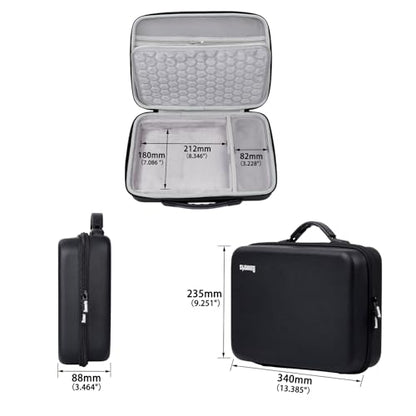 Banworks PU Hardshell Case Custom Fit for Elektron Digitone/Digitone II/Digitakt/Digitakt II/Syntakt, Synthesizer/Sampler Storage & Carrying Case Controller Bag JT/HCQSNB-04 (Case Only, 1 Piece) - size: For Elek Digitone/Digitakt (II), Syntakt