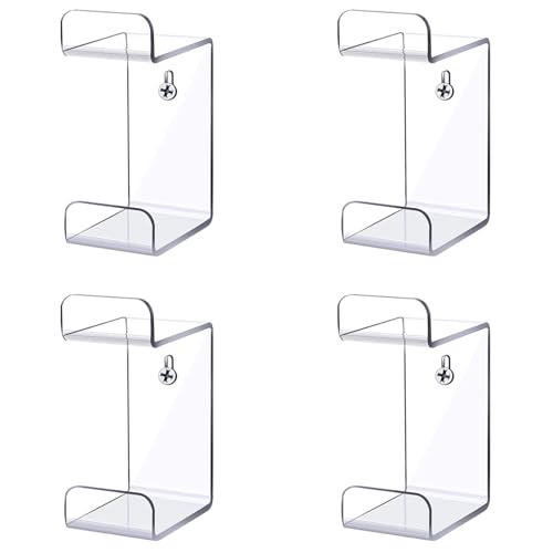Bloepum 4X Universal Game Controller Holder Wall Mounted Headset Stand Hanger Space Saving Gamepad Holder for