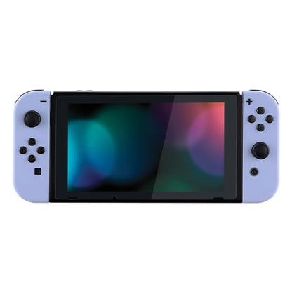 eXtremeRate DIY Replacement Shell Buttons for Nintendo Switch & Switch OLED, Light Violet Custom Housing Case with Full Set Button for Joycon Handheld Controller [Only The Shell, NOT The Joycon] - color: Light Violet