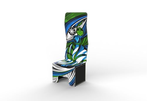 Vault- TCG/MTG 100+ Card Color Combo Deck Box (Blue/Green/White) - color: White/Blue/Green