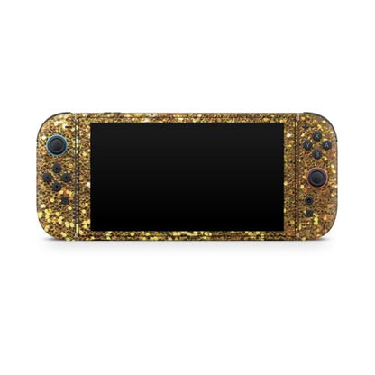 Gaming Skin Compatible with Nintendo Switch 2 Console Only - Gold Dazzle - Premium 3M Vinyl Protective Wrap Decal Cover - Easy to Apply | Crafted in The USA by MightySkins - color: Gold Dazzle, size: Switch 2 Console Skin Only, style: Matte Finish