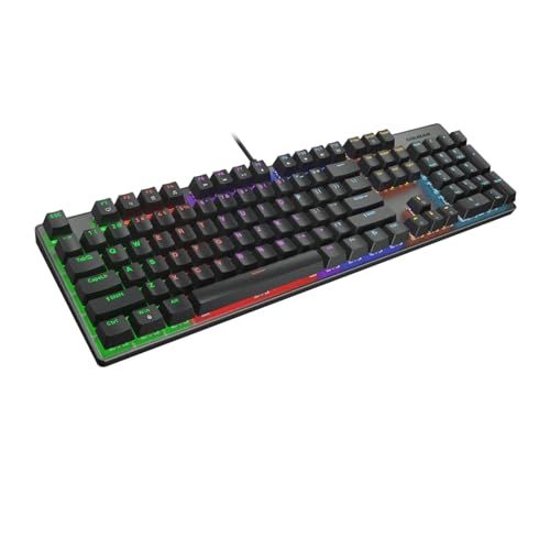 Cougar Ultimus EX RGB Wired Mechanical Gaming Keyboard – Full-Size 104-Keys, Metal Frame, Doubleshot Keycaps, Black
