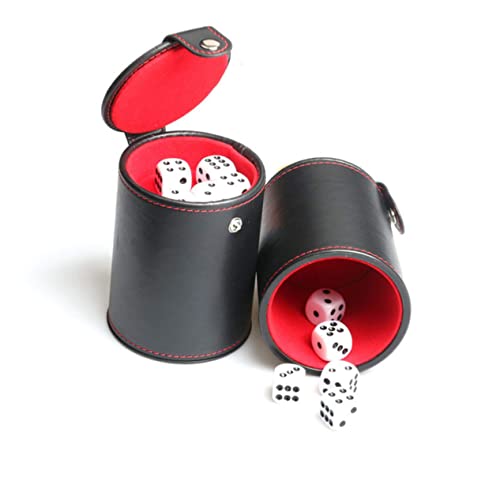 Box Silent Dice Cups for Game Ktv Bars Pu Storage Cup for Entertainment Easy to Clean