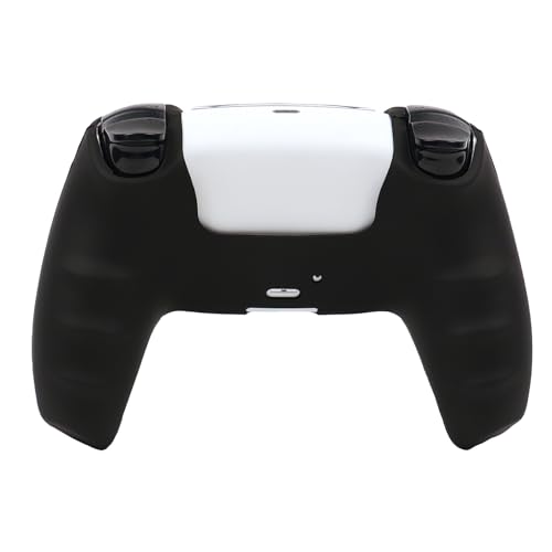 Skull Controller Skin Cover Compatible with PS5/Playstation 5 Controller, RALAN Protector Case Customised Thumb Grip - color: Pixelated Skull Black Purple
