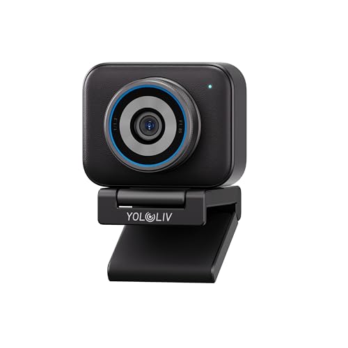 YOLOLIV YoloCam S3, 4K Streaming Webcam for PC & Mac | 1/1.3'' Sensor,DSLR-Like Control, Cinematic Effects,4X Zoom, HDR,Uncompressed Video,Optimized PD AutoFocus,USB-C for PC & Mac