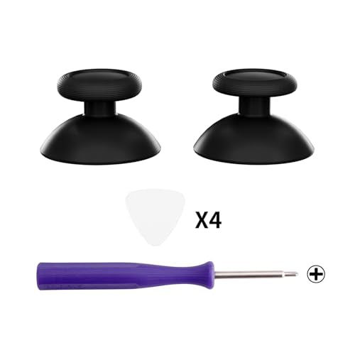 eXtremeRate Replacement 3D Joystick for Nintendo Switch 2 Pro Controller, Left Right Analog Stick Thumbsticks with Screwdriver Tools for Switch 2 Pro Controller, Multi-Colors Options - Black - color: Black