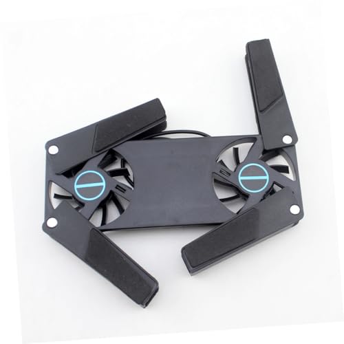 2PCS Laptop Cooler Pad with Dual Fans USB Powered Quiet Cooling Stand Anti-Slip Mat Compatible with All Laptop for Gaming and Work