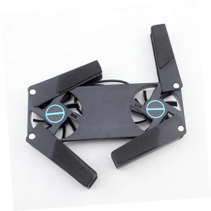 2PCS Laptop Cooler Pad with Dual Fans USB Powered Quiet Cooling Stand Anti-Slip Mat Compatible with All Laptop for Gaming and Work