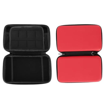 LICAEVEY Hard Shell Carrying Case for New 3DS XL/2DS XL - Travel Protective Storage with 8 Game Cartridge Slots & Water Proof PU Exterior (Red) - color: Red