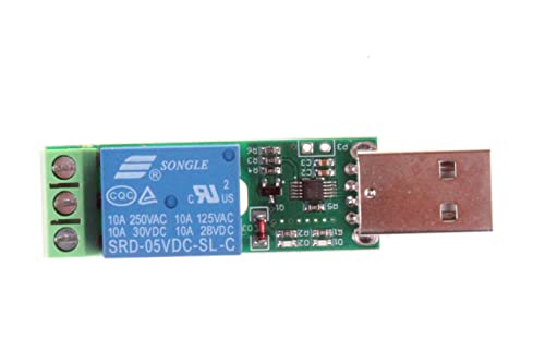 HID Drive-Free USB Computer Control Switch Relay Module USB Smart Switch Control Plug and Play (1-Channel USB) - size: 1-Channel USB