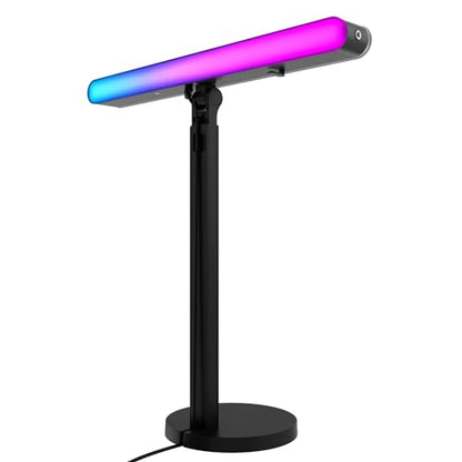 Logitech G Litra Beam LX 프리미엄 양면 RGB LED 스트리밍 키 라이트, 트루소프트, 스트리밍, 방송, LIGHTSYNC, 블루투스, USB, PC/맥용 - 그래파이트 | 블루투스 - style: RGB