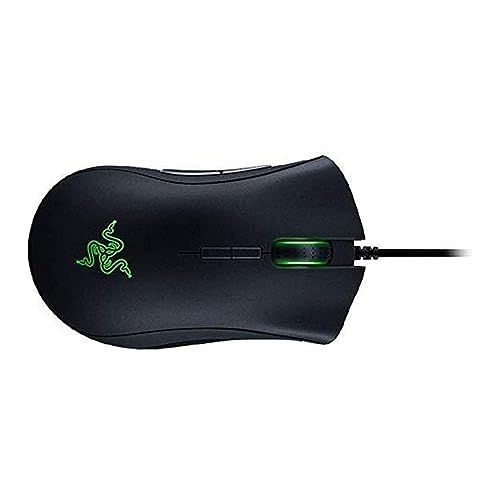 Razer DeathAdder Elite Gaming Mouse: 16,000 DPI Optical Sensor - Chroma RGB Lighting - 7 Programmable Buttons - Mechanical Switches - Rubber Side Grips - Matte Black