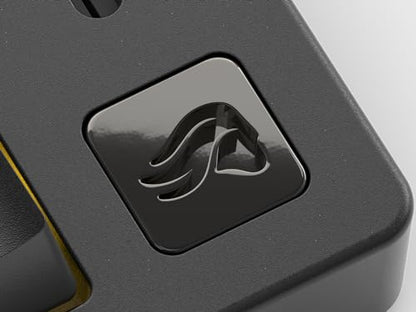 GLORIOUS GMMK Macro Pad - Black Mechanical Numpad - 10 Key USB Keypad - Hotswap, Programmable Volume Knob, RGB Backlit, Wired & Wireless Bluetooth- Gaming Keyboard Number Pad - color: Black Slate