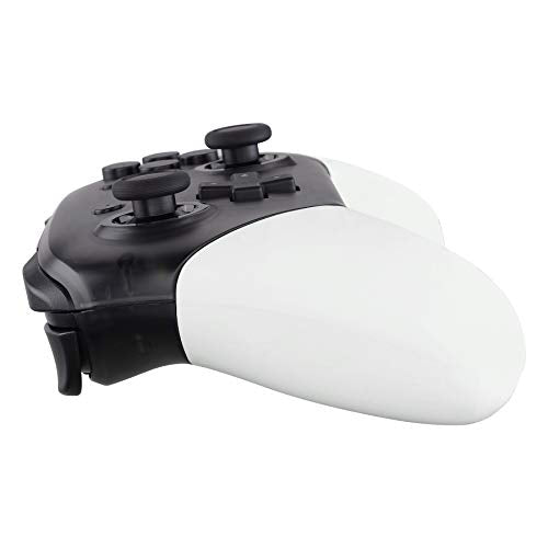 eXtremeRate White Replacement Handle Grips for Nintendo Switch Pro Controller, DIY Custom Hand Grip Shell for Nintendo Switch Pro - Controller NOT Included - color: White