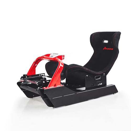 CS-Pro Modular Simracing Cockpit | Fully Adjustable | Direct drive Support, Compatible with Thrustmaster, Fanatec, Moza Racing on PC, Xbox and PS，for Wheels Up to 38NM,Includes 1PCS Expansion Tube - color: CSP Frame+F1 seat