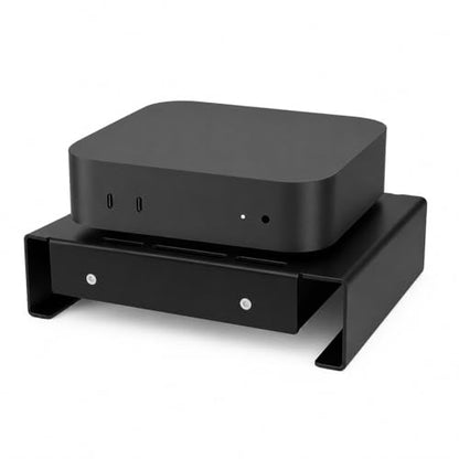 Aluminum Mini PC Cooler Stand with 120mm Fan | Desktop Cooling Base for Mac Mini, Router, Modem, Network Switch & TV Box - Heavy Duty Thermal Stand, USB Powered, Black - color: black
