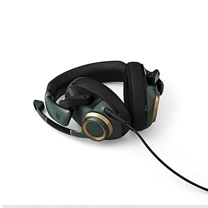 EPOS H6Pro - Closed Acoustic Gaming Headset with Mic - Over-Ear - Lift-to-Mute - Xbox/PS4/PS5/PC Headset - Gaming Accessories (Green) - color: Green, size: One-size