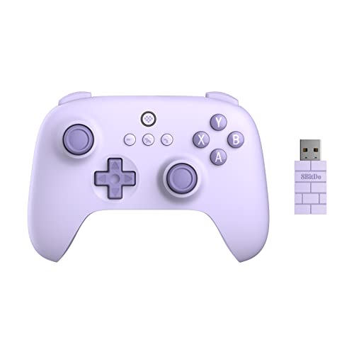 8Bitdo Ultimate C 2.4g Wireless Controller for Windows PC, Android, Steam Deck & Raspberry Pi (Lilac Purple) - color: Lilac Purple