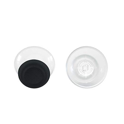 eXtremeRate Black & Clear Dual-Color Replacement 3D Joystick Thumbsticks for PS5 Controller, Analog Thumb Sticks with Screwdriver for PS4 Slim Pro Controller - color: Black Clear