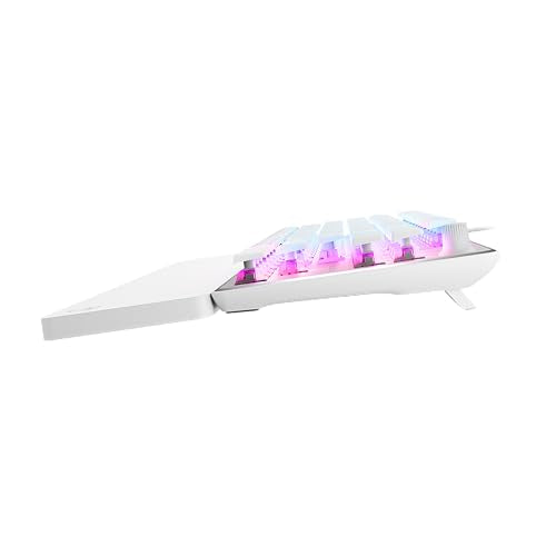 Turtle Beach Vulcan II TKL Pro Hall-Effect Mechanical RGB Gaming Keyboard | Magnetic Switches, Adjustable Actuation, Customizable RGB Keys, Rapid Trigger, Swappable Keycaps, Tenkeyless, White - color: White