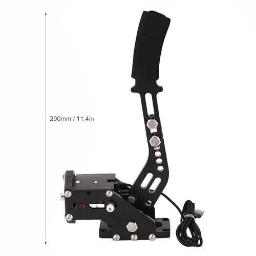 USB Handbrake, 14Bit PC USB Handbrake for Racing Games G27 G25 G29 T500 T300 Fanatecosw Lfs Dirt Rally (Black)