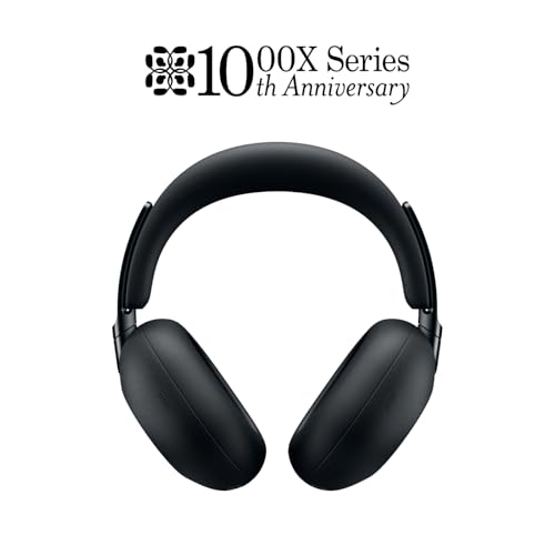 Sony 1000X THE COLLEXION Wireless Noise Cancelling Headphones, Black | Luxury Comfort with Curated Materials, HD NC Processor QN3, 12 Microphones, Mastered by Engineers, Up to 24 Hrs of Battery - color: Black