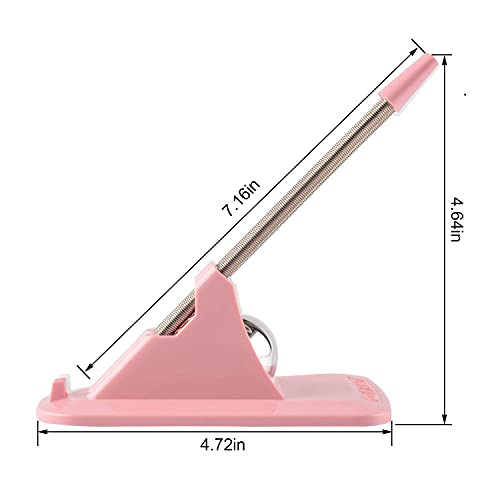 Mouse Bungee Cable Cord Management Clip Gaming Flexible Fixer Holder - Gaming Drag-Free Wired Mouse Support (Pink) (Renewed)
