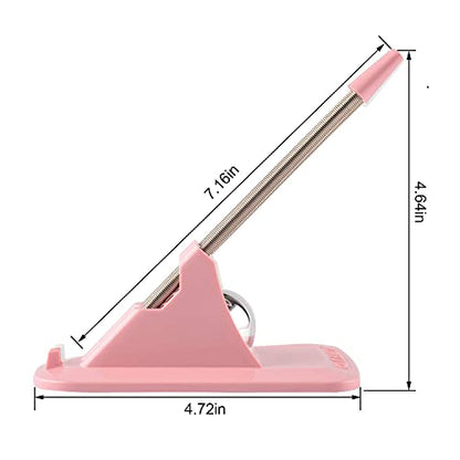 Mouse Bungee Cable Cord Management Clip Gaming Flexible Fixer Holder - Gaming Drag-Free Wired Mouse Support (Pink) (Renewed)