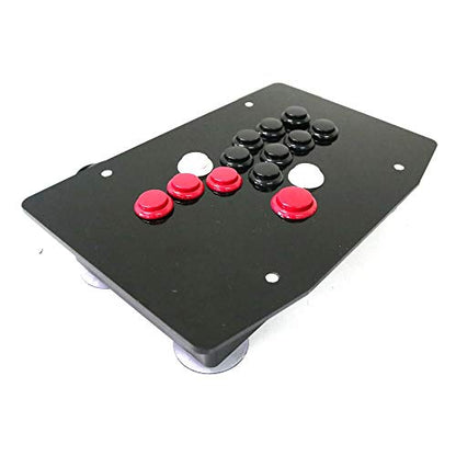 JZYLOVE JINZHIYANG RAC-J503B All Buttons Arcade Fight Stick Controller Hitbox Style Joystick Fit for PC USB (Color : Red and Black)
