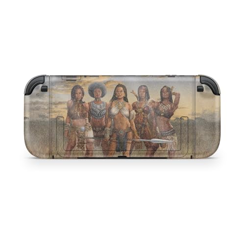 Glossy Glitter Gaming Skin Compatible with Nintendo Switch 2 Console Only - African Queens - Premium 3M Vinyl Protective Wrap Decal Cover - Easy to Apply | Crafted in The USA by MightySkins - color: African Queens, size: Switch 2 Console Skin Only, style:
