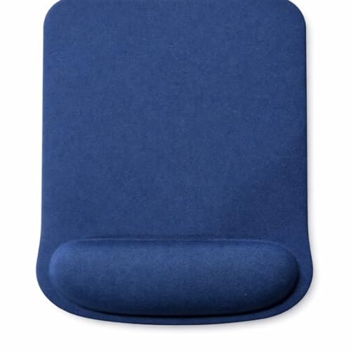 Ergonomic Meomory Foam Mouse Pad with Wrist Support, Orange, Ultra-Smooth Surface, Anti-Slip Base (Blue, Medium) - color: Blue