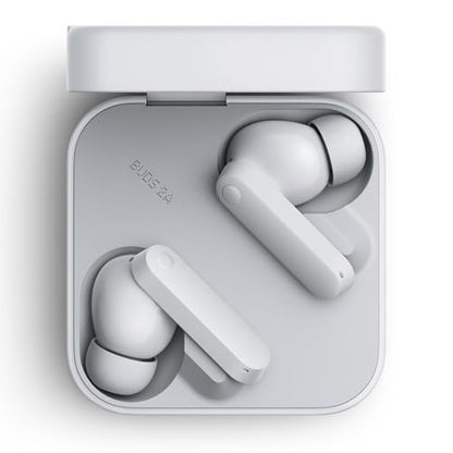 CMF Buds 2a Wireless Earbuds Active Noise Cancelling 42dB Hybrid ANC Bluetooth Headphones, 12.4mm Dynamic Driver for Big Bass, 4 Mic Clear Call, Sport Ear Buds for iPhone, Android, Light Grey - color: Light Grey
