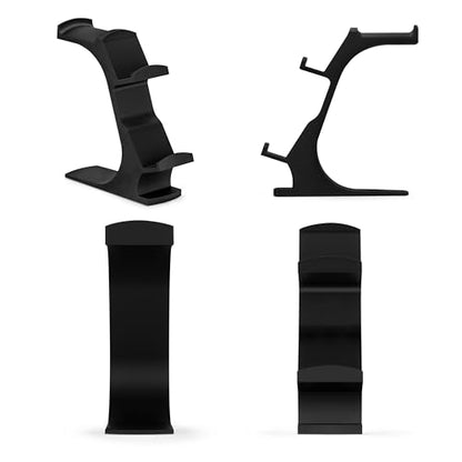 BRAINWAVZ The Gravitas - Headphone Stand & Game Controller Holder for Desk - Universal Design for All Types of Headsets & Gamepads (Black)