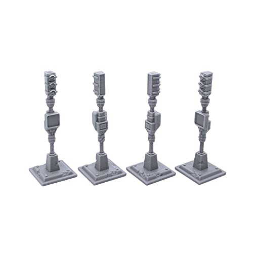 EnderToys Metro City Set, 3D Printed Tabletop RPG Scenery and Wargame Terrain for 40mm Miniatures
