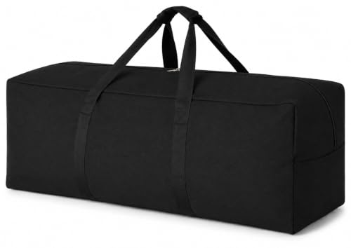 DoYiKe Canvas Travel Duffle Bag Heavy Duty, Sports Duffel Military Camping Tent Storage 60L Black - color: Black, size: 60L