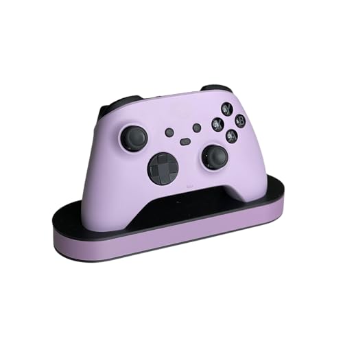 Minimal Controller Holder Compatible with Xbox Series – Wall-Free Stand – Sleek Black Base with Custom Accent Color – Gaming Desk Accessory - Gaming Setup Organization (Brown) - color: Brown