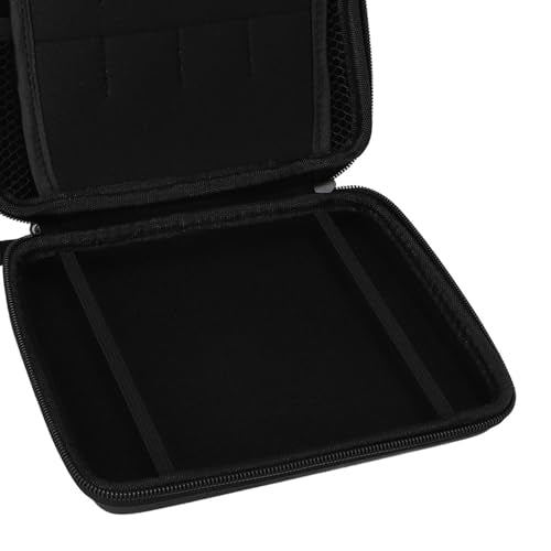Carrying Case for 2DS with 8 Game Card Holders Protective Hard Shell Travel Carrying Case Pouch for Console Accessories Shockproof Dust Proof (Black) - color: Black