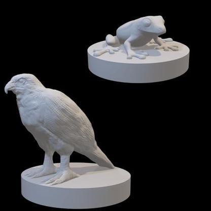 Wizard Familiar Miniatures Set for DnD, D&D, Pathfinder, Table Top RPG, and more - 15-piece set