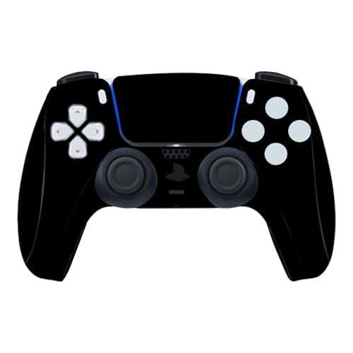 Solid Color Skin Wrap Compatible with PS5 Slim Disc Edition (Black) | Console Cover Protective Sticker, Game Controller Vinyl Wrap - color: Black