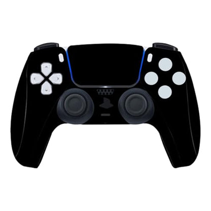 Solid Color Skin Wrap Compatible with PS5 Slim Disc Edition (Black) | Console Cover Protective Sticker, Game Controller Vinyl Wrap - color: Black