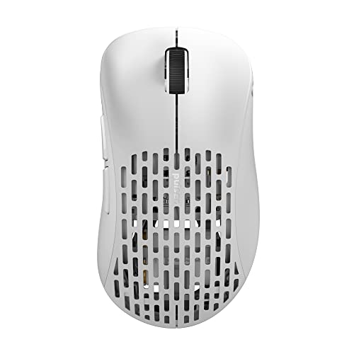 Pulsar Gaming Gears - Xlite v2 Wireless Gaming Mouse, Ultra Lightweight, 2.1 oz (59 g), Ergonomic 2.4 Ghz 1 ms 20000 DPI Optical Sensor PAW3370 Domestic Genuine Product (Medium, Wireless, White) - color: White, size: Medium, style: Xlite V2