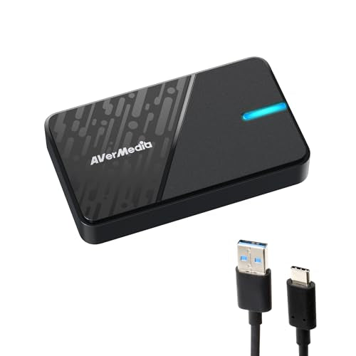 AVerMedia Capture Card for Streaming, 4K60 HDR Passthrough, 1080p60 Video Recording, Ultra-Low Latency Game Streaming for Switch 2, Xbox, PS5, PC on Twitch, OBS, Win11, Mac - StreamLine MINI+ GC311G2 - size: 1080p60 - GC311G2