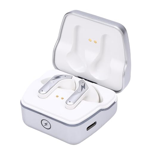 Matybobe Wireless Gaming Earbuds Gaming Earbuds Wireless 2.4GHz 5.3 20ms Low Latency 4 Mic ENC 3D Stereo Sound for VR 2 PC Tablet Laptop Smartphone (White) - color: White