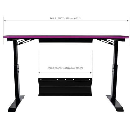 Cooler Master GD120 PC Gaming Desk with Cable Management, Water-Repellent Mousepad, Modern Simple Sturdy Style Table Workstation for Home Office - style: GD120