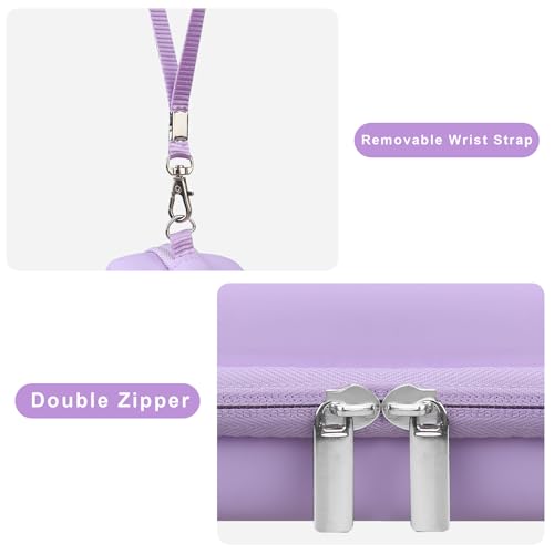 Canboc Hard Case for KODAK PIXPRO FZ55/ FZ45/ FZ43/ FZ53 16MP Digital Camera, Vlogging Camera Bag, Zipper Mesh Pocket fit Cable, SD Card, Purple (Case Only) - color: T-Purple
