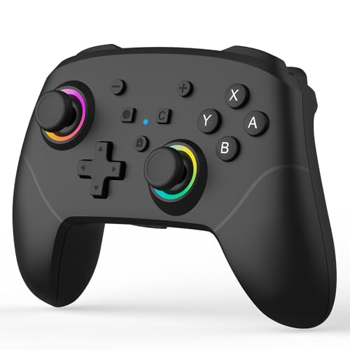 BETMI Wireless Pro Controller for Switch 2 (Black) | with 9-Axis Sensor/C Button/Hall Effect Joysticks/Macro/Wake-up/Stereo Jack/RGB LED Light/Dual Vibration
