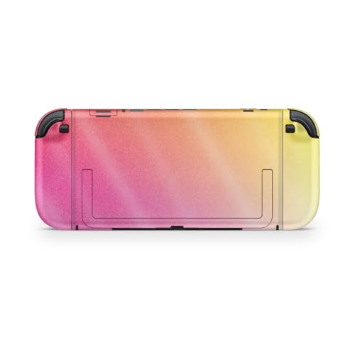 Glossy Glitter Gaming Skin Compatible with Nintendo Switch 2 Console Only - Sunset Blur - Premium 3M Vinyl Protective Wrap Decal Cover - Easy to Apply | Crafted in The USA by MightySkins - color: Sunset Blur, size: Switch 2 Console Skin Only, style: Gloss