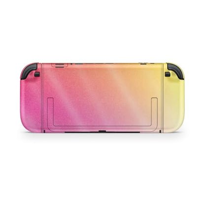 Glossy Glitter Gaming Skin Compatible with Nintendo Switch 2 Console Only - Sunset Blur - Premium 3M Vinyl Protective Wrap Decal Cover - Easy to Apply | Crafted in The USA by MightySkins - color: Sunset Blur, size: Switch 2 Console Skin Only, style: Gloss